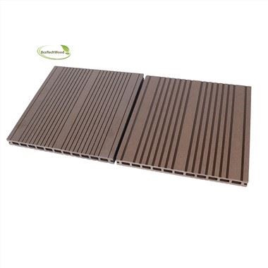 295*24 ملی میٹر بڑے سائز کا WPC لکڑی پلاسٹک کمپوزٹ ہولو ڈیکنگ